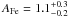 $A_{\rm Fe}=1.1^{+0.3}_{-0.2}$