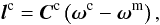 \begin{equation} \label{eq:coremom} \vec{l}^\mathrm{c} = \vec{C}^\mathrm{c}\left(\vec{\omega}^\mathrm{c}-\vec{\omega}^\mathrm{m}\right), \end{equation}