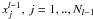 $x^{l-1}_j ,\,j=1,..,N_{l-1}$