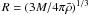 \appendix \setcounter{section}{1} $R = (3M/4\pi\bar\rho)^{1/3}$
