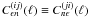 $C_{\epsilon n}^{(ij)}(\ell) \equiv C_{n \epsilon}^{(ji)}(\ell)$