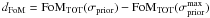 $d_{\rm FoM} = {\rm FoM}_{\rm TOT}(\sigma_{\rm prior}) - {\rm FoM}_{\rm TOT}(\sigma_{\rm prior}^{\rm max})$
