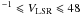 $^{-1} \leqslant V_{\rm LSR}\leqslant 48$