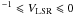 $^{-1}\leqslant V_{\rm LSR}\leqslant 0$