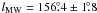 $l_{\rm{MW}} = 156\fdg 4 \pm 1\fdg 8$