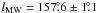 $l_{\rm{MW}} = 157\fdg 6 \pm 1\fdg 1$