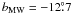 $b_{\rm{MW}} = -12\fdg 7$