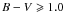 $B-V \geqslant1.0$