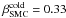 $\beta_{\rm SMC}^{\rm cold}=0.33$