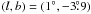 $(l,b)=(1^\circ,-3\fdg9)$