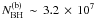 $N^{\rm (b)}_{\rm BH}\,\sim\,3.2\,\times\,10^7$