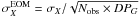 $\sigma_{X}^{\rm EOM}=\sigma_{X}/\sqrt{N_{\rm obs}\times DP_{G}}$