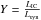 Mathematical equation: $Y=\frac{L_{\rm IC}}{L_{\rm syn}}$