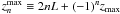 Mathematical equation: \appendix \setcounter{section}{1} $z_{n}^{\rm max}\equiv 2 n L + (-1)^n z_{\rm max}$