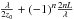 Mathematical equation: \appendix \setcounter{section}{1} $\frac{\lambda}{2z_0} + (-1)^n\frac{2nL}{\lambda}$