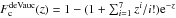 Mathematical equation: $F_{\rm c}^{\rm deVauc}(z)=1-(1+\sum_{i=1}^7z^i/i!){\rm e}^{-z}$