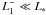 Mathematical equation: \appendix \setcounter{section}{2} $L^{-}_{1} \ll L_{*}$