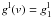 Mathematical equation: $g^{\rm l}(v) = g^{\rm l}_{1}$