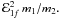 Mathematical equation: ${\cal E}_{1f}^2\,m_1/m_2.$