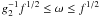 Mathematical equation: $g_2^{-1} f^{1/2}\leq\omega\leq f^{1/2}$
