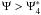 Mathematical equation: $\Psi>\Psis_4$