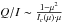 Mathematical equation: $Q/I \sim \frac{1-\mu^2}{I_c(\mu) \cdot \mu}$
