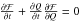 Mathematical equation: $\frac{\partial \mathcal{F}}{\partial t}+\frac{\partial Q }{\partial t}\frac{\partial \mathcal{F}}{\partial Q}=0$