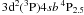Mathematical equation: $3{\rm d}^2(^3{\rm P})4s b\,^4{\rm P}_{2.5}$