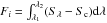 Mathematical equation: $F_{i}=\int_{\lambda_{1}}^{\lambda_{2}}(S_{\lambda}-S_{\rm c}){\rm d} \lambda$