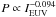 Mathematical equation: \hbox{$P \propto I_{\rm EUV}^{-0.094}$}