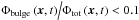 Mathematical equation: \hbox{${{\Phi _{{\mathop{\rm bulge}\nolimits} } \left( {{\vec{x}},t} \right)} \mathord{\left/ {\vphantom {{\Phi _{{\mathop{\rm bulge}\nolimits} } \left( {{\vec{x}},t} \right)} {\Phi _{{\mathop{\rm tot}\nolimits} } }}} \right. \kern-\nulldelimiterspace} {\Phi _{{\mathop{\rm tot}\nolimits} } }}\left( {{\vec{x}},t} \right) < 0.1$}