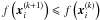 Mathematical equation: \appendix \setcounter{section}{2} \hbox{$f\left( {{\bm{x}}_i^{\left( {k + 1} \right)} } \right) \leqslant f\left( {{\bm{x}}_i^{\left( k \right)} } \right)$}