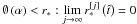 Mathematical equation: \appendix \setcounter{section}{2} \hbox{$\emptyset \left( \alpha \right) < r_* :\mathop {\lim }\limits_{j \to \infty } r_*^{[j]} \left( {\hat t} \right) = 0$}