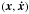 Mathematical equation: \hbox{$\left( {{\vec{x}},{\vec{\dot x}}} \right)$}
