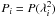 Mathematical equation: \hbox{$P_i = P(\lambda_i ^2)$}