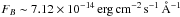 Mathematical equation: \hbox{$F_{B} \sim 7.12\times 10^{-14}\,\rm erg\,cm^{-2}\,s^{-1}\,\mathring{\rm A}^{-1}$}