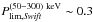 Mathematical equation: \hbox{$P^{(50-300)\rm~keV}_{\rm lim, {\it Swift}}\sim 0.3$}