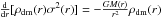 Mathematical equation: \hbox{$\frac{{\rm d}}{{\rm d}r}[\rho_{\rm dm}(r)\sigma^2(r)]=-\frac{GM(r)}{r^2}\rho_{\rm dm}(r)$}