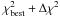 Mathematical equation: \hbox{$\chi_{\rm best}^{2}+\Delta\chi^{2}$}