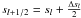 Mathematical equation: \hbox{$s_{l+1/2}=s_l+\frac{\Delta s_l}{2}$}