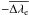 Mathematical equation: \hbox{$-\overline{\Delta\lambda_{\rm e}}$}