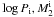 Mathematical equation: \hbox{$\log P_{\rm i}, M_{\rm 2}^{\rm i}$}