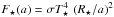 Mathematical equation: \hbox{$F_\star(a) = \sigma{}T_\star^4 \, \left(R_\star/a\right)^2$}