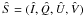 Mathematical equation: \hbox{$\hat{S} = (\hat{I},\hat{Q},\hat{U},\hat{V})$}