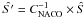 Mathematical equation: \hbox{$\hat{S'}=C^{-1}_{\rm NACO}\times \hat{S}$}