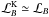 Mathematical equation: \hbox{${\cal L}_B^{\rm K} \simeq{\cal L}_B$}