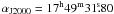 Mathematical equation: \hbox{$\alpha_{\rm J2000} =17^{\rm h}49^{\rm m}31\fs80$}