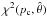 Mathematical equation: \appendix \setcounter{section}{1} $\chi^2(p_{\rm c}, \hat \theta)$
