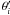 Mathematical equation: \appendix \setcounter{section}{1} $\theta'_i$
