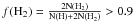 Mathematical equation: \hbox{$f(\rm{H}_2) = \frac{2\rm{N(H}_2\rm{)}}{\rm{N(H)} + 2\rm{N(H}_2\rm{)} } > 0.9$}